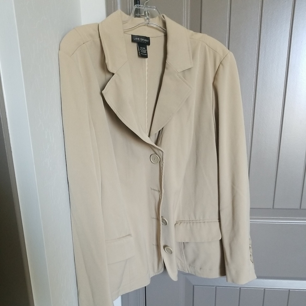 Lane Bryant 18/20w Khaki Button up Blazer